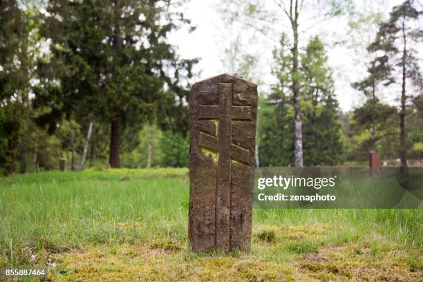 russian war cemetery tombstone - bergen belsen memorial stock pictures, royalty-free photos & images