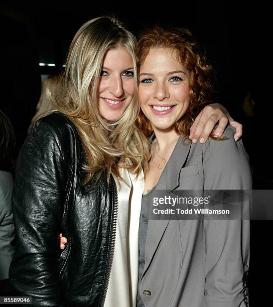 Tara Summers and Rachelle Lefevre arrive for the premiere of "Blood River" at the Egyptian Theatre on March 24, 2009 in Los Angeles, California.