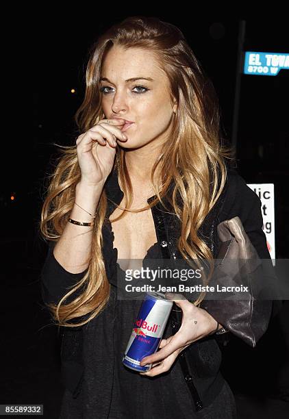 Lindsay Lohan sighting on March 19, 2009 in Hollywood, California.