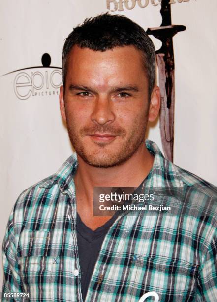 Actor Balthazar Getty arrives at the Los Angeles premiere of "Blood River" at the Lloyd E. Rigler Theater on March 24, 2009 in Hollywood, California.