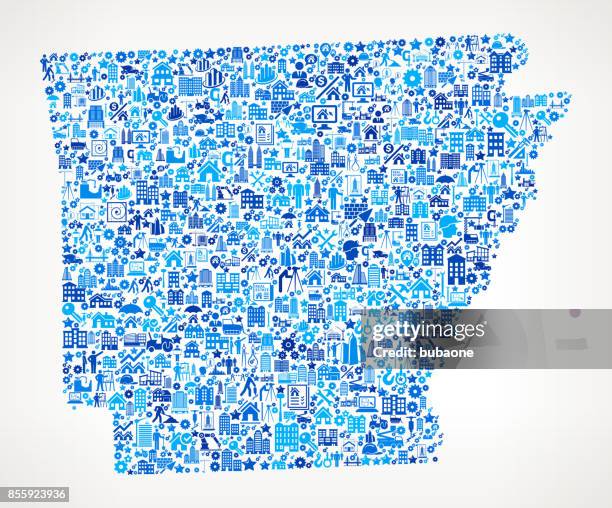 arkansas construction industry vector icon pattern - property developer computer stock illustrations
