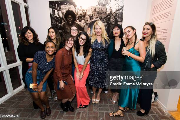 Amanda de Cadenet and the Girl Gaze team attend #girlgaze: Uncensored exhibition at Subliminal Projects on September 29, 2017 in Los Angeles,...