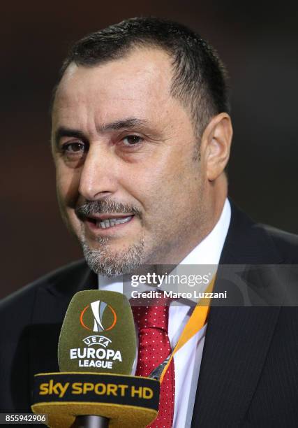 Milan Sporting Director Massimo Mirabelli before the UEFA Europa League group D match between AC Milan and HNK Rijeka at Stadio Giuseppe Meazza on...