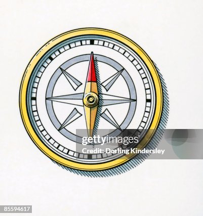 Compass Directing Illustration Of Direction Compass High-Res Vector Graphic - Getty Images