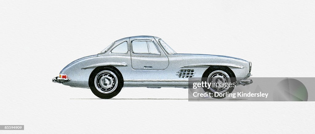 Illustration of 1956 Mercedes-Benz 300SL Gullwing Coupe