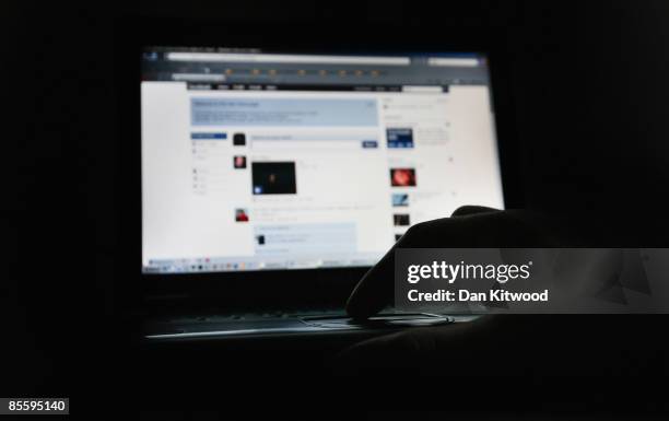 In this photo illustration the Social networking site Facebook is displayed on a laptop screen on March 25, 2009 in London, England. The British...