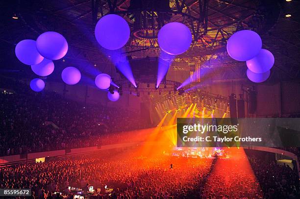 Phish performs at the Hampton Coliseum on March 7, 2009 in Hampton, Virginia.