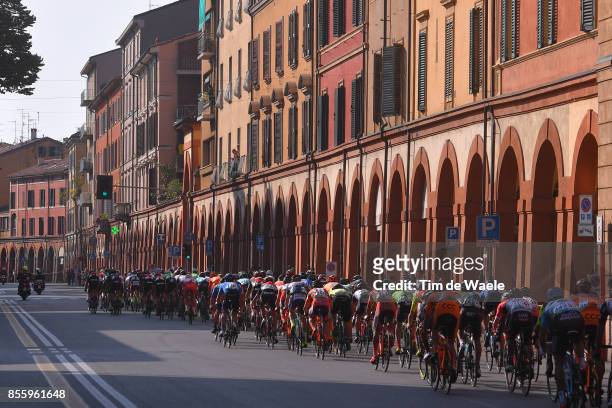 100th Giro dell'Emilia 2017 Peloton / BOLOGNA City / Landscape / Bologna - Bologna-San Luca 268m / GDE /