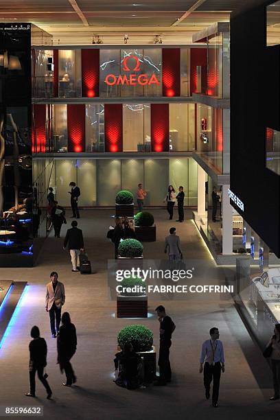 General view during the press day at the Baselworld 2009 watch and jewellery show on March 25, 2009 in Basel. The glittering watch and jewellery...