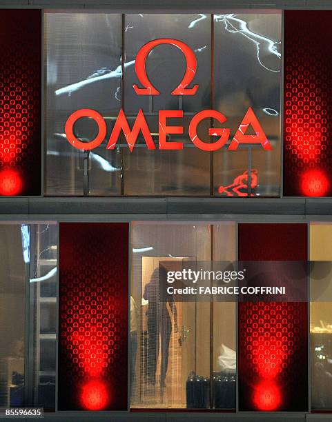The booth of Swiss watchmaker Omega is pictured during the press day at the Baselworld 2009 watch and jewellery show on March 25, 2009 in Basel. The...