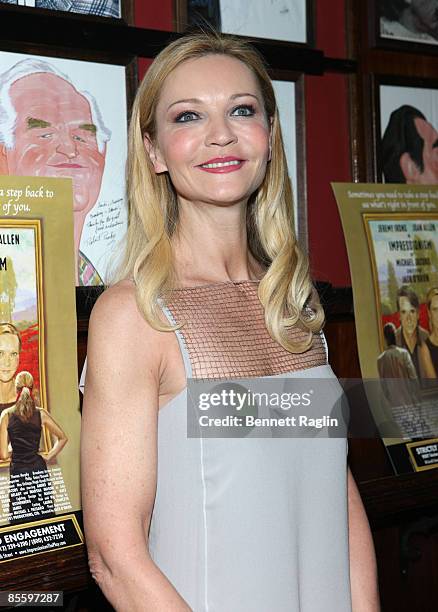 Actress Joan Allen attends the "Impressionism" opening night party at the Schoenfeld Theatre on March 24, 2009 in New York City.