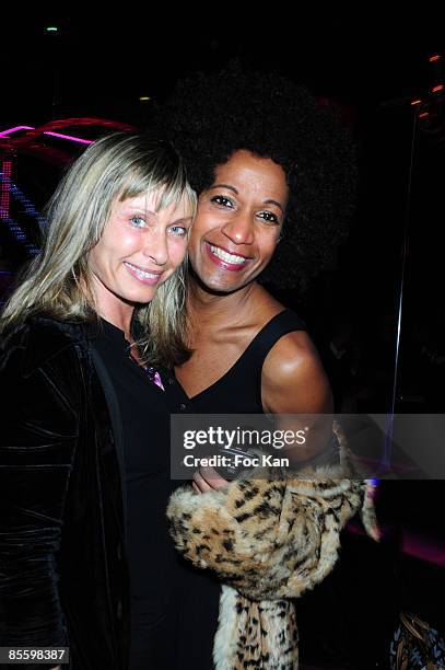 Actress Valerie Steffen and TV host Vincent McDoom attend the Aids Party Against A.I.D.S at the Pink Paradise Club on March 10, 2009 in Paris, France.