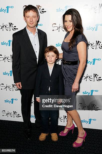 John Simm, Ryan Simm and Kate Magowan attend a VIP screening of 'Skellig', held at the Curzon Cinema Mayfair on March 25, 2009 in London, England.