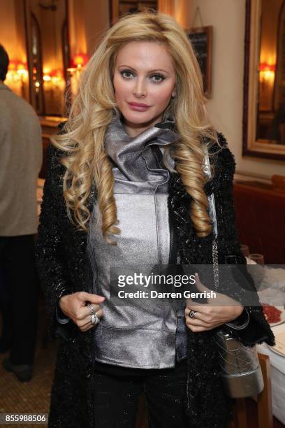 Audrey Tritto attends a dinner in Paris to celebrate Another Magazine A/W17 hosted by Vivienne Westwood, Andreas Kronthaler, Jefferson Hack, Susannah...