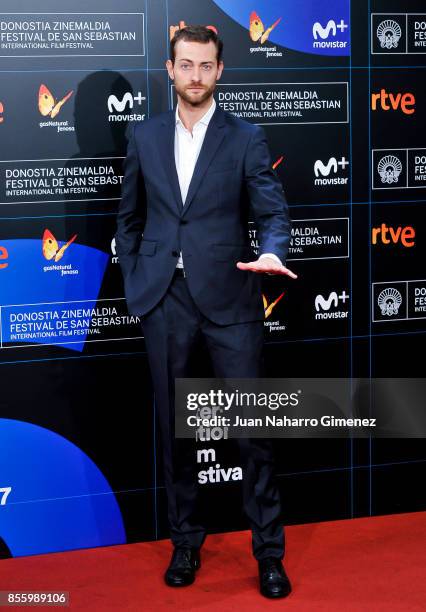 Peter Vives attends the red carpet of the closure gala during 65th San Sebastian Film Festival at Kursaal on September 30, 2017 in San Sebastian,...