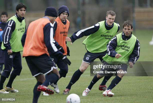 Ex Chelsea legend Gianfranco Zola trains with Chelsea today ahead of tomorrows match at Macclesfield Town