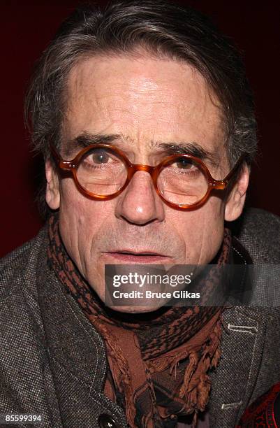 Jeremy Irons attends the Broadway opening night after party for "Impressionism" at Sardis on March 24, 2009 in New York City.