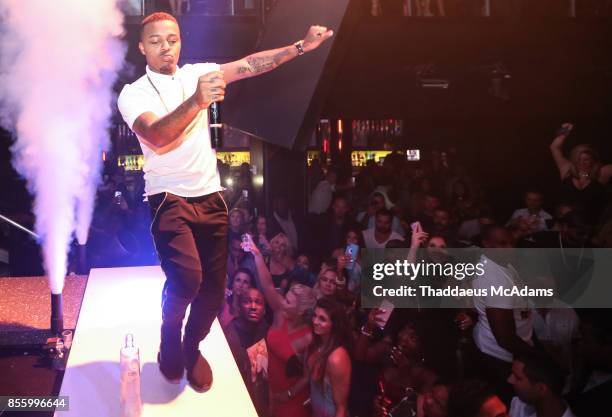 Shad Moss at LIV nightclub at Fontainebleau Miami on September 29, 2017 in Miami Beach, Florida.