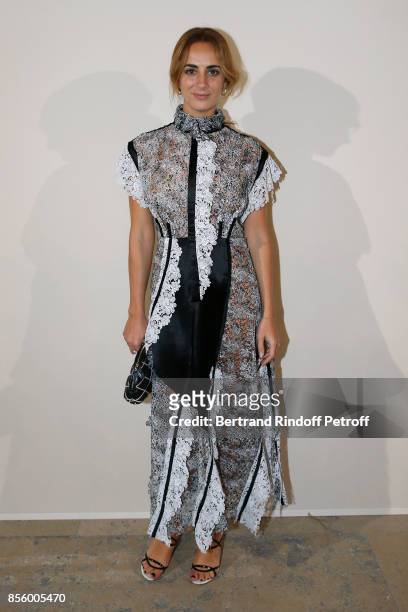 Alexia Niedzielski attends the Sonia Rykiel show as part of the Paris Fashion Week Womenswear Spring/Summer 2018 on September 30, 2017 in Paris,...