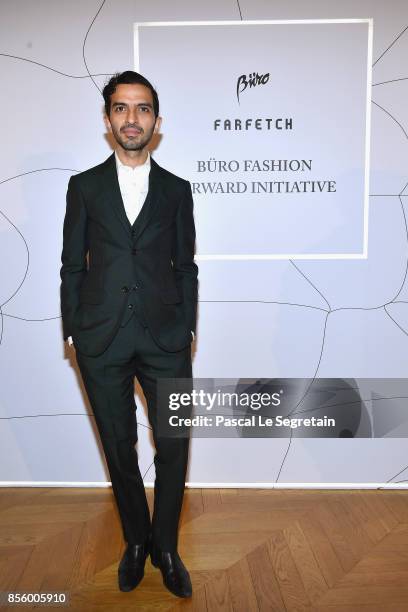 Imran Amed attends the Buro 24/7 X Farfetch Fashion Forward Initiative as part of the Paris Fashion Week Womenswear Spring/Summer 2018 at Hotel...