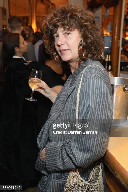 Sabina Schreder attends a dinner in Paris to celebrate Another Magazine A/W17 hosted by Vivienne Westwood, Andreas Kronthaler, Jefferson Hack,...