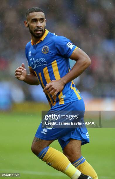 Stefan Payne of Shrewsbury Town during the Sky Bet League One match between Shrewsbury Town and Scunthorpe United at New Meadow on September 30, 2017...