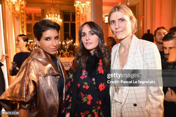 Deena Aljuhani Abdulaziz,Tania Fares and Gabriela Hearst attend the Buro 24/7 X Farfetch Fashion Forward Initiative as part of the Paris Fashion Week...