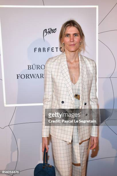 Gabriela Hearst attends the Buro 24/7 X Farfetch Fashion Forward Initiative as part of the Paris Fashion Week Womenswear Spring/Summer 2018 at Hotel...