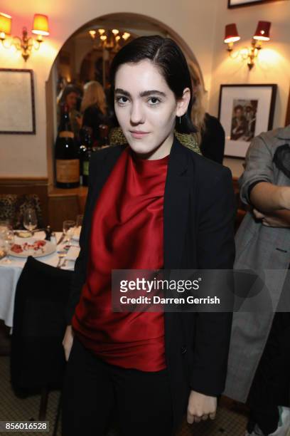 Emma Hope Allwood attends a dinner in Paris to celebrate Another Magazine A/W17 hosted by Vivienne Westwood, Andreas Kronthaler, Jefferson Hack,...