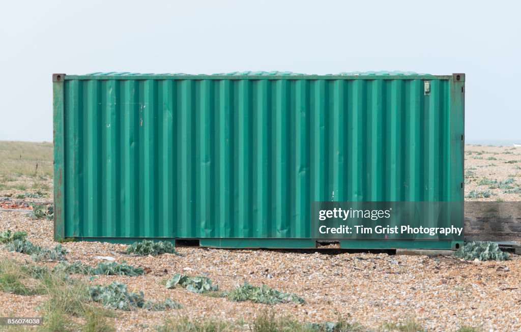 Green Shipping Container, Dungeness