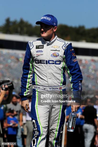 Ty Dillon, Monster Energy NASCAR Cup Series driver of the GEICO Chevrolet , during introductions for the Monster Energy Cup Series ISM Connect 300 on...