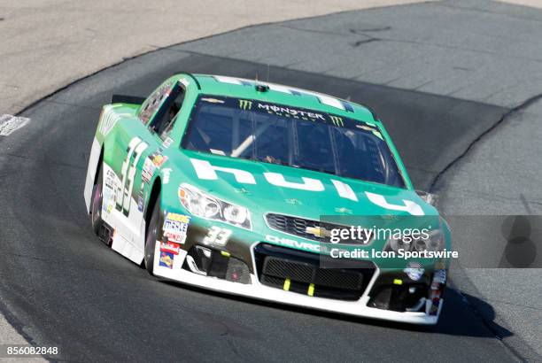 Jeffrey Earnhardt, Monster Energy NASCAR Cup Series driver of the Hulu Chevrolet , during the Monster Energy Cup Series ISM Connect 300 on September...