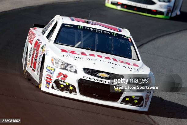 Cole Whitt, Monster Energy NASCAR Cup Series driver of the Rinnai Chevrolet , during the Monster Energy Cup Series ISM Connect 300 on September 24 at...