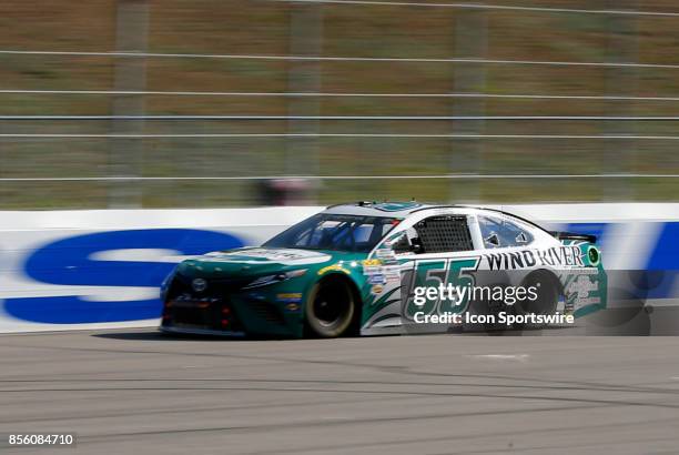 Gray Gaulding, Monster Energy NASCAR Cup Series driver of the Wind River Environmental Toyota , during the Monster Energy Cup Series ISM Connect 300...