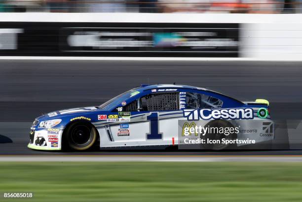 Jamie McMurray, Monster Energy NASCAR Cup Series driver of the Cessna Chevrolet , during the Monster Energy Cup Series ISM Connect 300 on September...