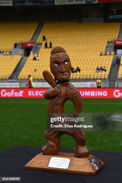 The Mike Gibson Trophy during the round seven Mitre 10 Cup match between Wellington and Otago on October 1, 2017 in Wellington, New Zealand.