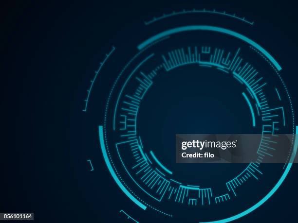ilustrações de stock, clip art, desenhos animados e ícones de abstract tech circle background - alvo militar
