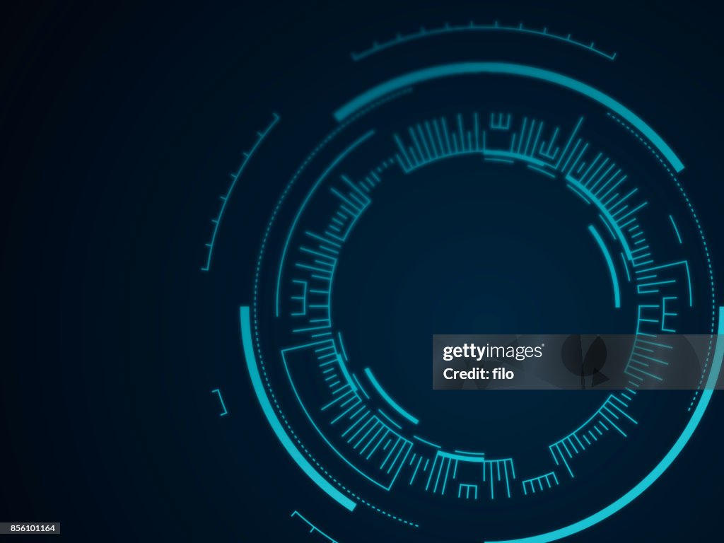 Abstract Tech Circle Background