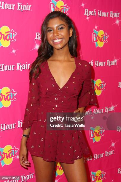 Aliyah Moulden at Rock Your Hair Presents: Rock Back to School concert and party on September 30, 2017 in Los Angeles, California.