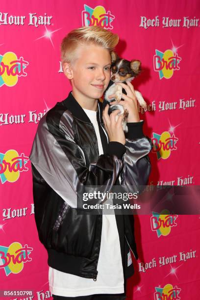 Carson Lueders at Rock Your Hair Presents: Rock Back to School concert and party on September 30, 2017 in Los Angeles, California.