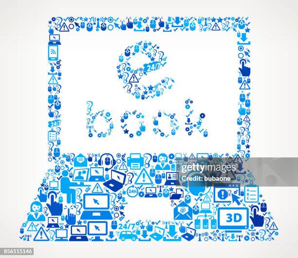 laptop tech support vector icon pattern - server technician stock illustrations