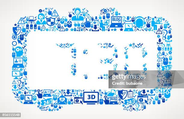 morning alarm clock tech support vector icon pattern - early computer mouse stock illustrations