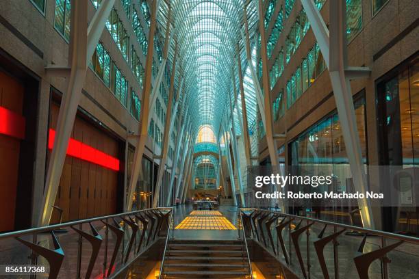 Allen Lambert Galleria, sometimes described as the "crystal cathedral of commerce", is an atrium designed by Spanish architect Santiago Calatrava...