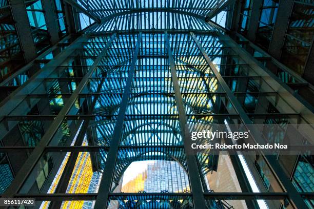 Allen Lambert Galleria, sometimes described as the "crystal cathedral of commerce", is an atrium designed by Spanish architect Santiago Calatrava...