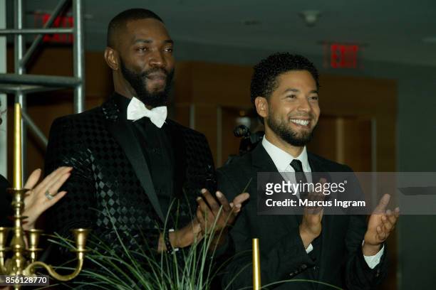 Tarell McCraney and actor Jussie Smollett attend The 6th Annual Gentlemen's Ball at Atlanta Marriott Marquis on September 30, 2017 in Atlanta,...