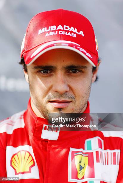 Felipe Massa of Brazil and Ferrari is seen in the paddock during previews to the Australian Formula One Grand Prix at the Albert Park Circuit on...