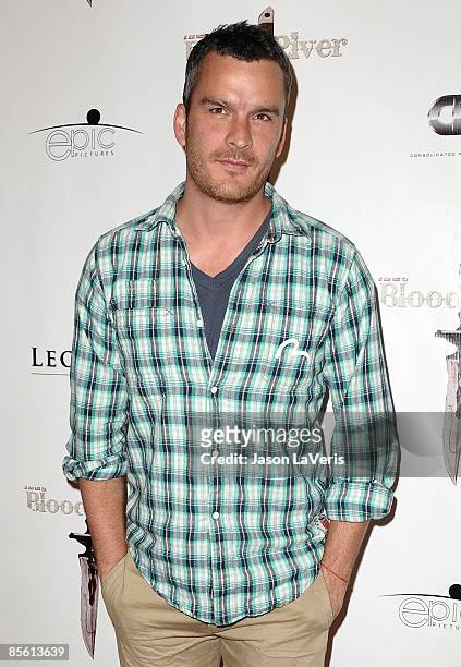 Actor Balthazar Getty attends the premiere of "Blood River" at the Egyptian Theater on March 24, 2009 in Hollywood, California.