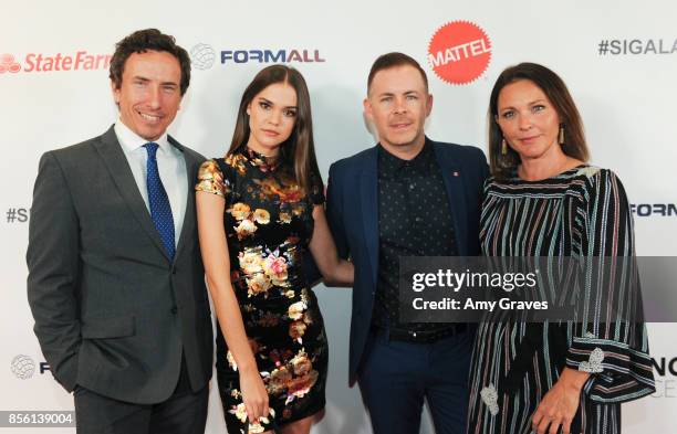Michael Traynor, Maia Mitchell, Bradley Bredeweg and Kelli Williams attend The 6th Annual Saving Innocence Gala at the Loews Hollywood Hotel on...