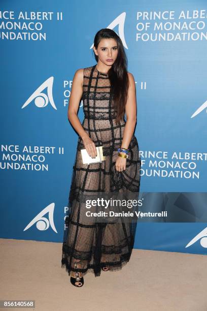 Helena Kazandjian attends the inaugural 'Monte-Carlo Gala for the Global Ocean' honoring Leonardo DiCaprio at the Monaco Garnier Opera on September...