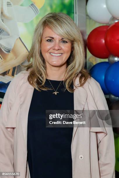 Sally Lindsay attends a multimedia screening of "The LEGO Ninjago Movie" at BFI Southbank on September 30, 2017 in London, England.